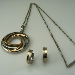 Titanová souprava Boccia rose gold