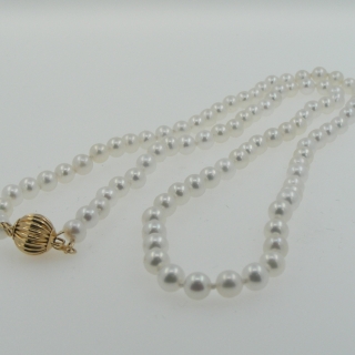 Perlový náhrdelník 4-4,5 mm AAAA- sladkovodní kultivovaná perla