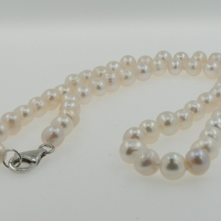 Perlový náhrdelník 6,5-7mm - sladkovodní kultivovaná perla