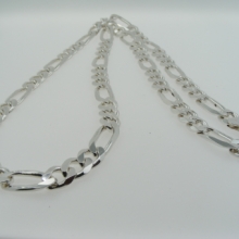 Pánský stříbrný řetěz - figaro 1:3