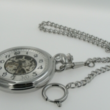 Kapesní hodinky JVD chrom mechanické