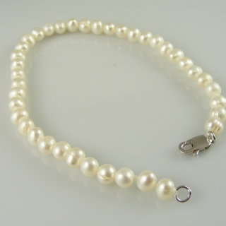 Perlový náramek - sladkovodní perly 4 - 4,5 mm