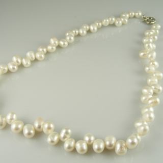 Perlový náhrdelník - sladkovodní perly rice 7 mm
