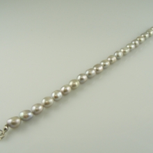 Perlový náramek - sladkovodní perly 6 mm rice